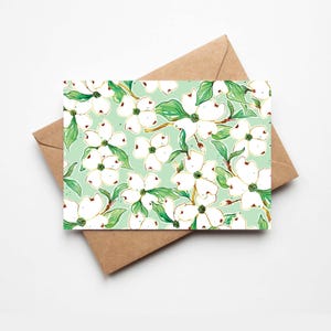 Lot de 8 cartes de correspondance en cornouiller avec enveloppes et autocollants Cadeaux de papeterie mignons faits main Cadeau unique Fabriqué aux États-Unis