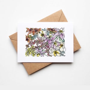 COLORADO Fleurs sauvages, 8 cartes de correspondance avec enveloppes, pendaison de crémaillère, déménagement, vacances militaires, cadeau unique au Colorado pour toutes les occasions