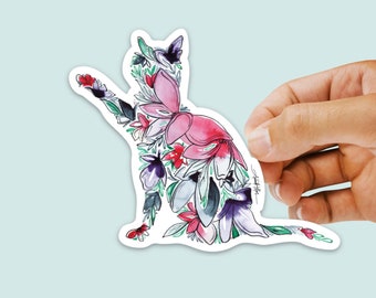 Cat Vinyl Decal Cute Sticker Weatherproof Waterproof Water bottle Computer  Laptop Car Luggage Cooler Journal Scrapbook RV Christmas gift