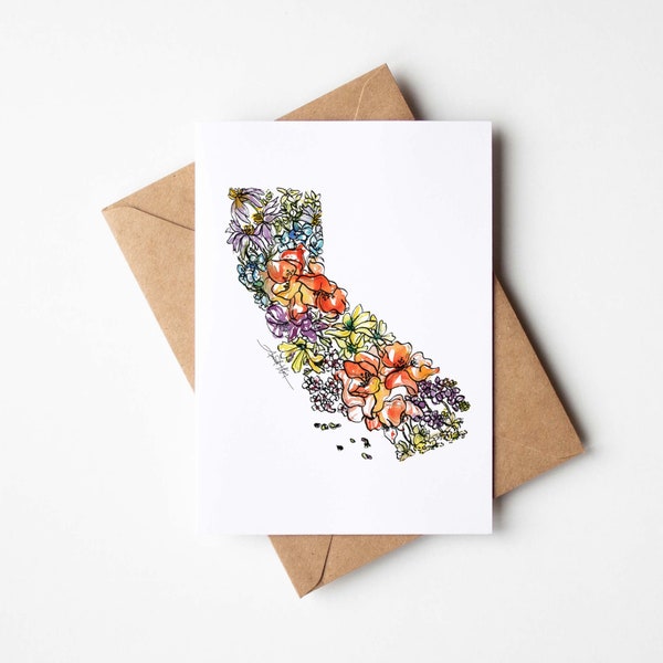 California Greeting Cards Etsy
