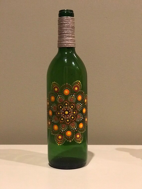 Download Mandala Wine Bottle Etsy