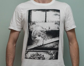 Vintage COMIC krijger karakter anime manga all over print shirt zeldzaam Kleding Herenkleding Overhemden & T-shirts Overhemden 