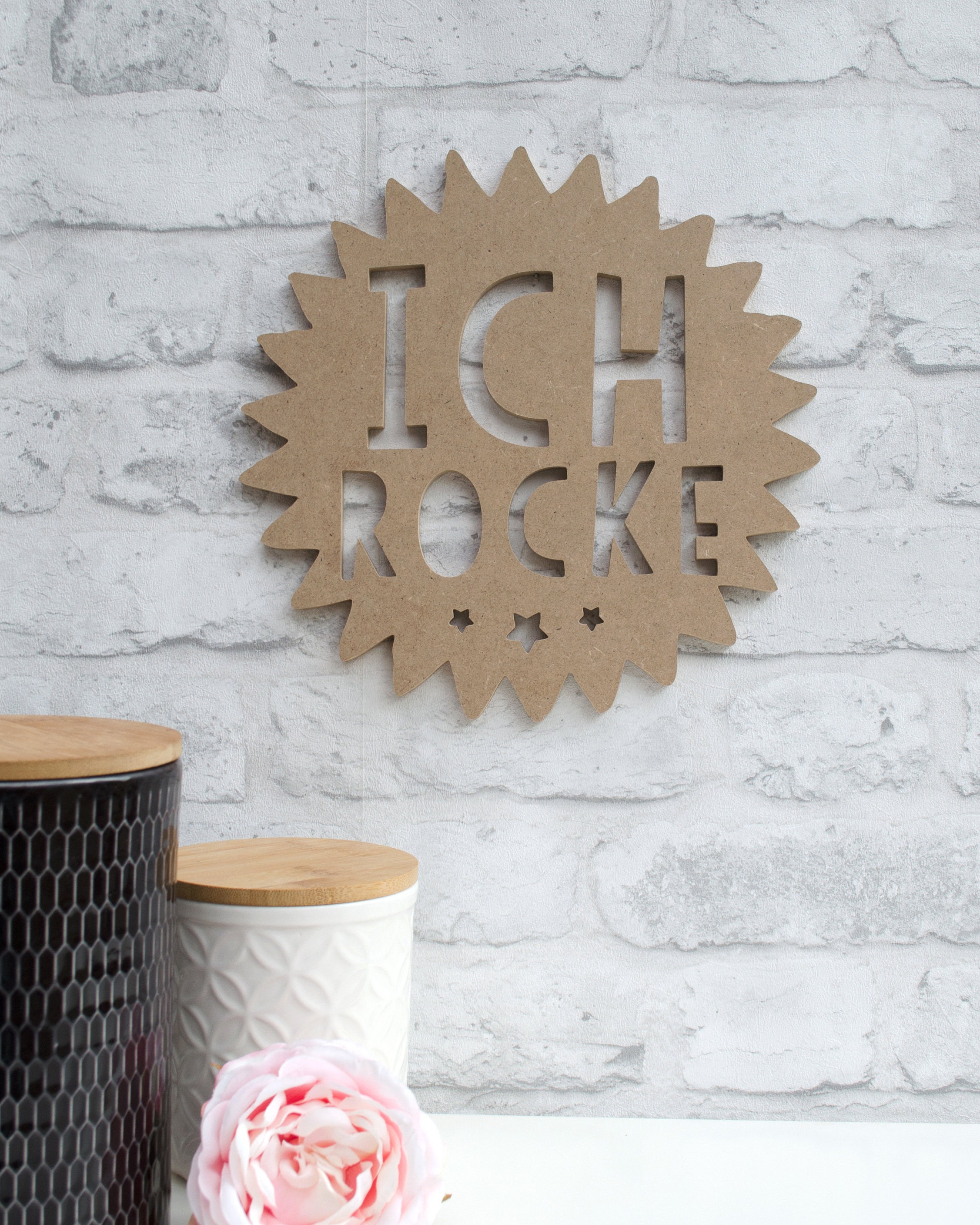 Holz 3D Schriftzug / Motiv zahnrad Mit Spruch ICH Etsy UK