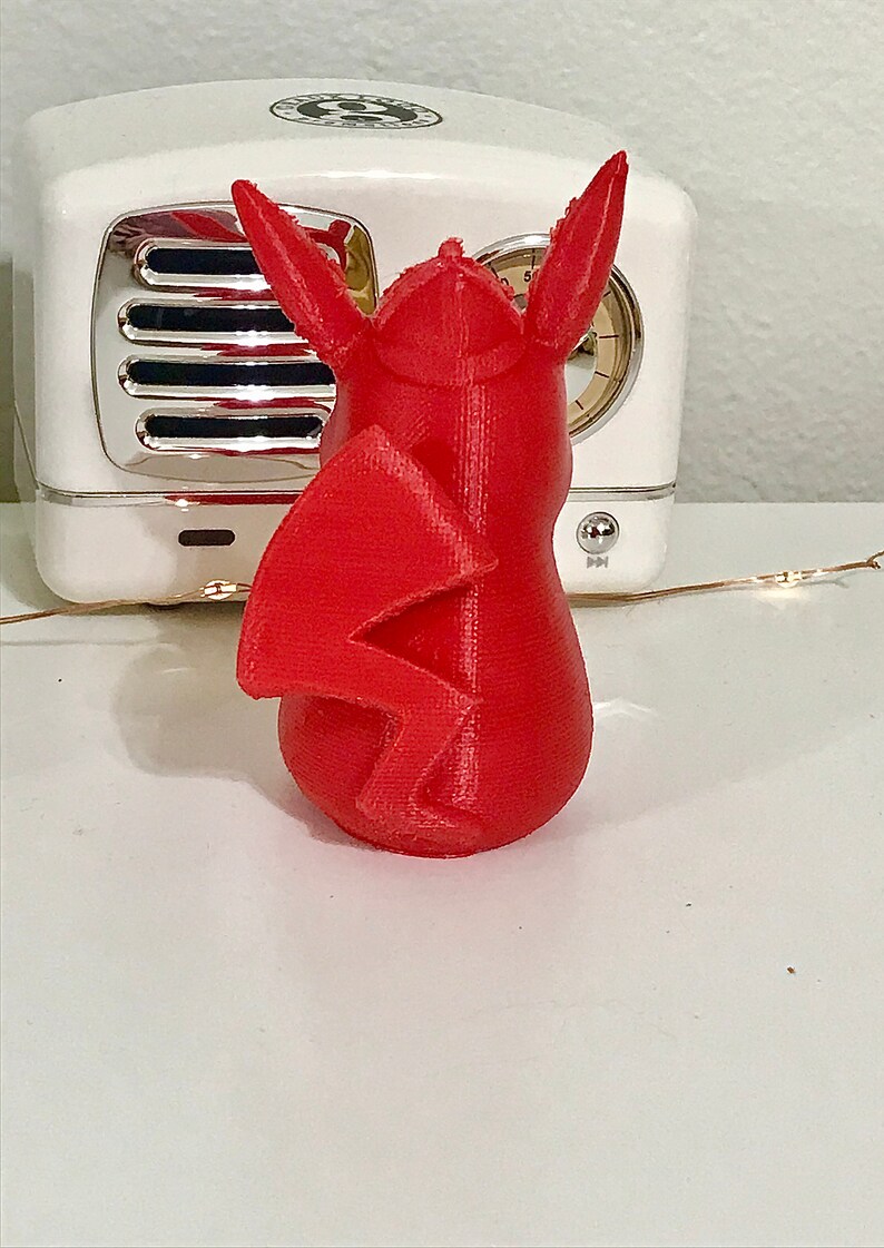 3D Printed Detective Pikachu w Cup of Coffee Figure