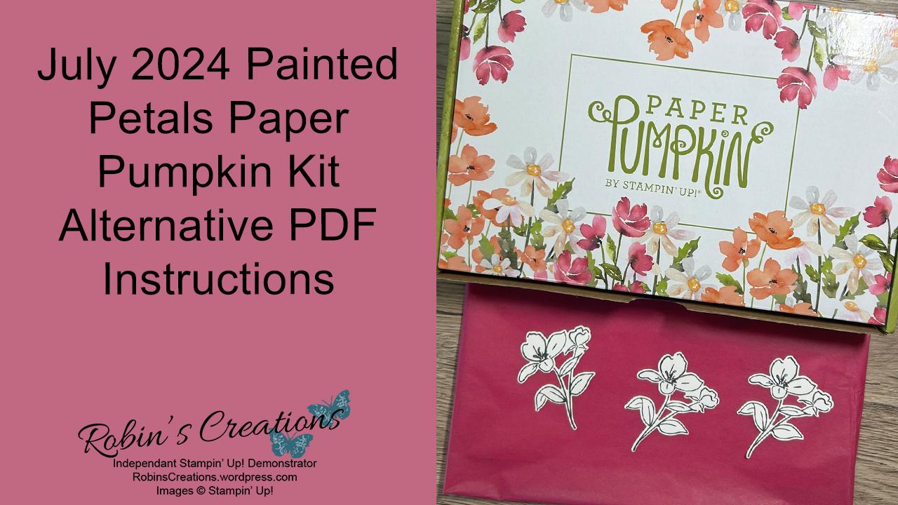 PDF Instructions for 63 Alternatives Cards Made Using the July 2024 ...