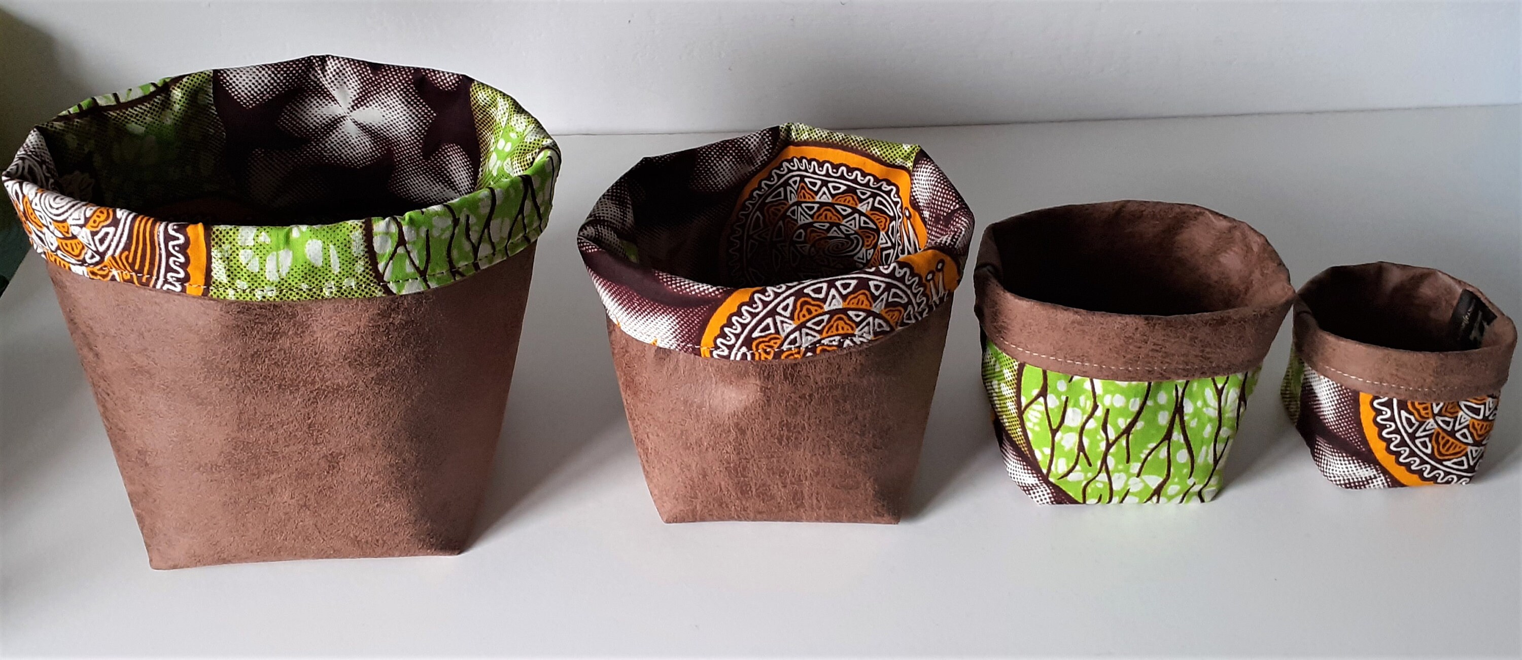 Set of 4 handmade storage baskets dressing table Etsy