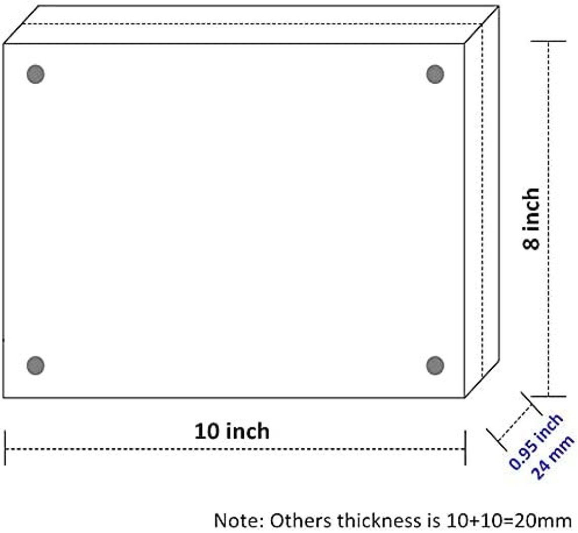 Clear Acrylic Photo Frame Package 20 Thicker Double Sided Etsy