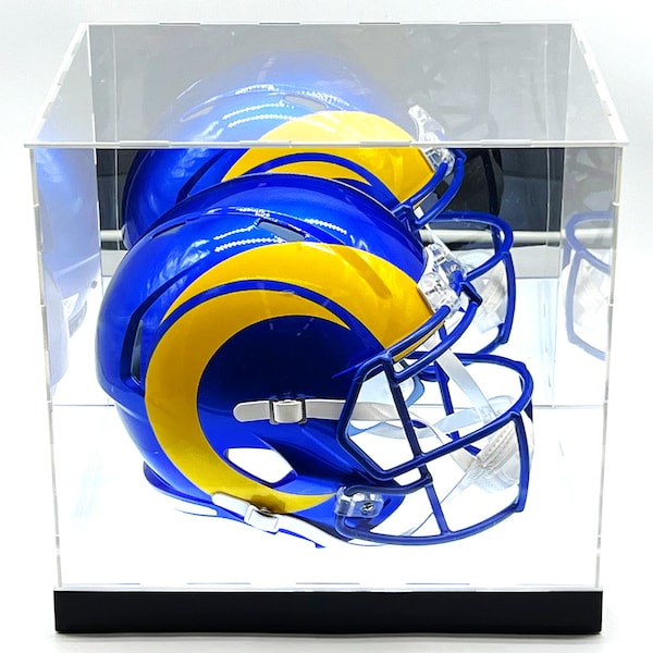 Lighted Football Helmet Display Case Etsy