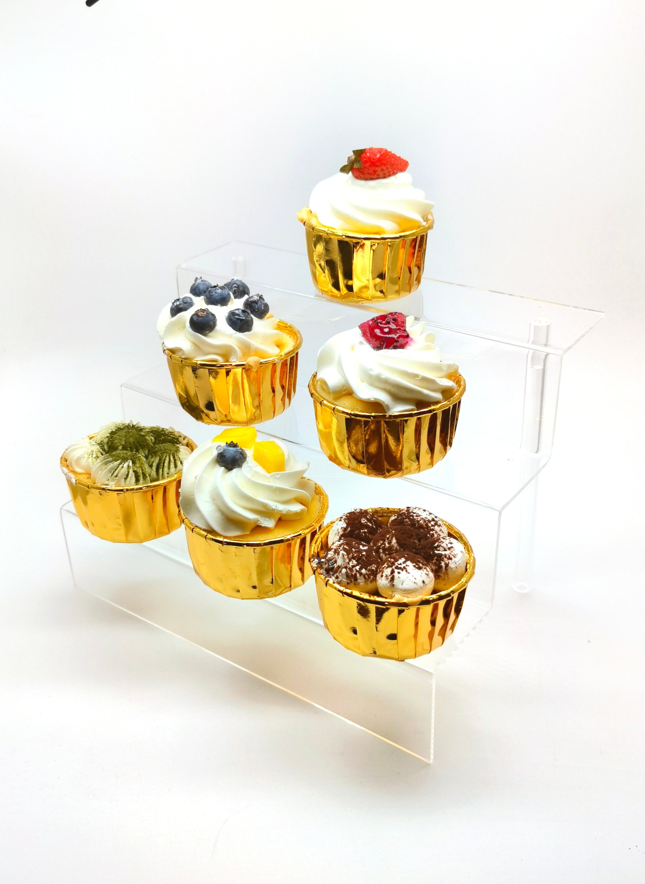 2PACK Cupcake Stand Clear Acrylic Risers Display Stand for Etsy