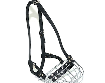 Muzzle for Dog metal Boxer, Muzzle for Dog, Muzzle for Large Dog