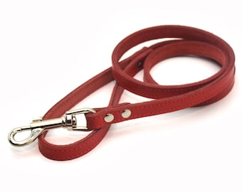 Dog Leash Red Spring,Dog Leash, Leather Dog Leash Lead, Leather Leash