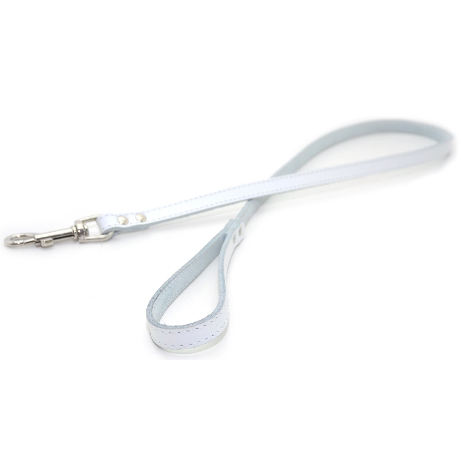 Dog Leash White SpringDog Leash Leather Dog Leash Lead Etsy