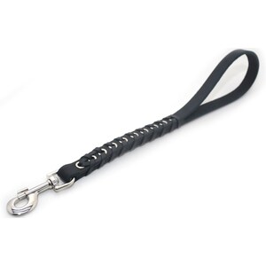 Leash for walking dogs 40 cm, Dog Leash, Leather Dog Leash Lead, Leather Leash