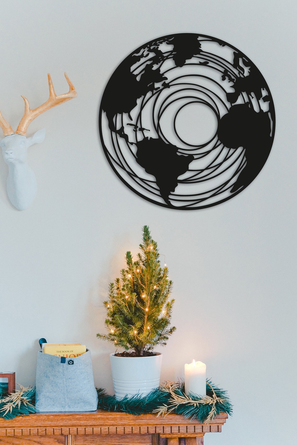 Globe Wood Earth Wall decor World art travel For wall  Etsy