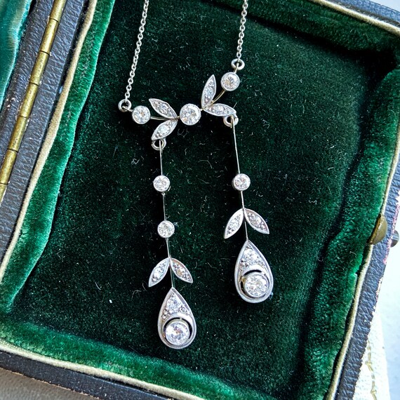Edwardian Diamond Negligee Necklace