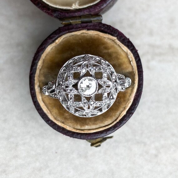 Edwardian Diamond Pierced Ring