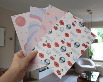 Paper Bundle 7 - 4 fogli di carta per scrapbooking A5 A4 | Paper Wildflowers