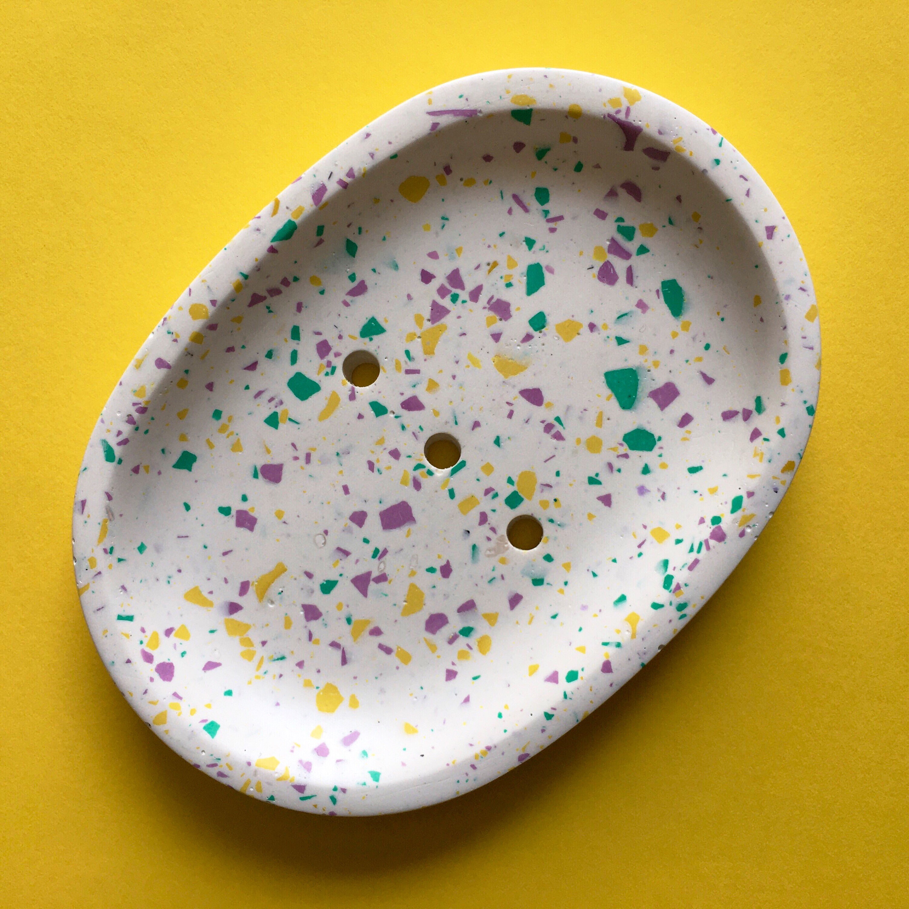 Handmade Soap Dish Terrazzo Jesmonite Soap Dish Etsy