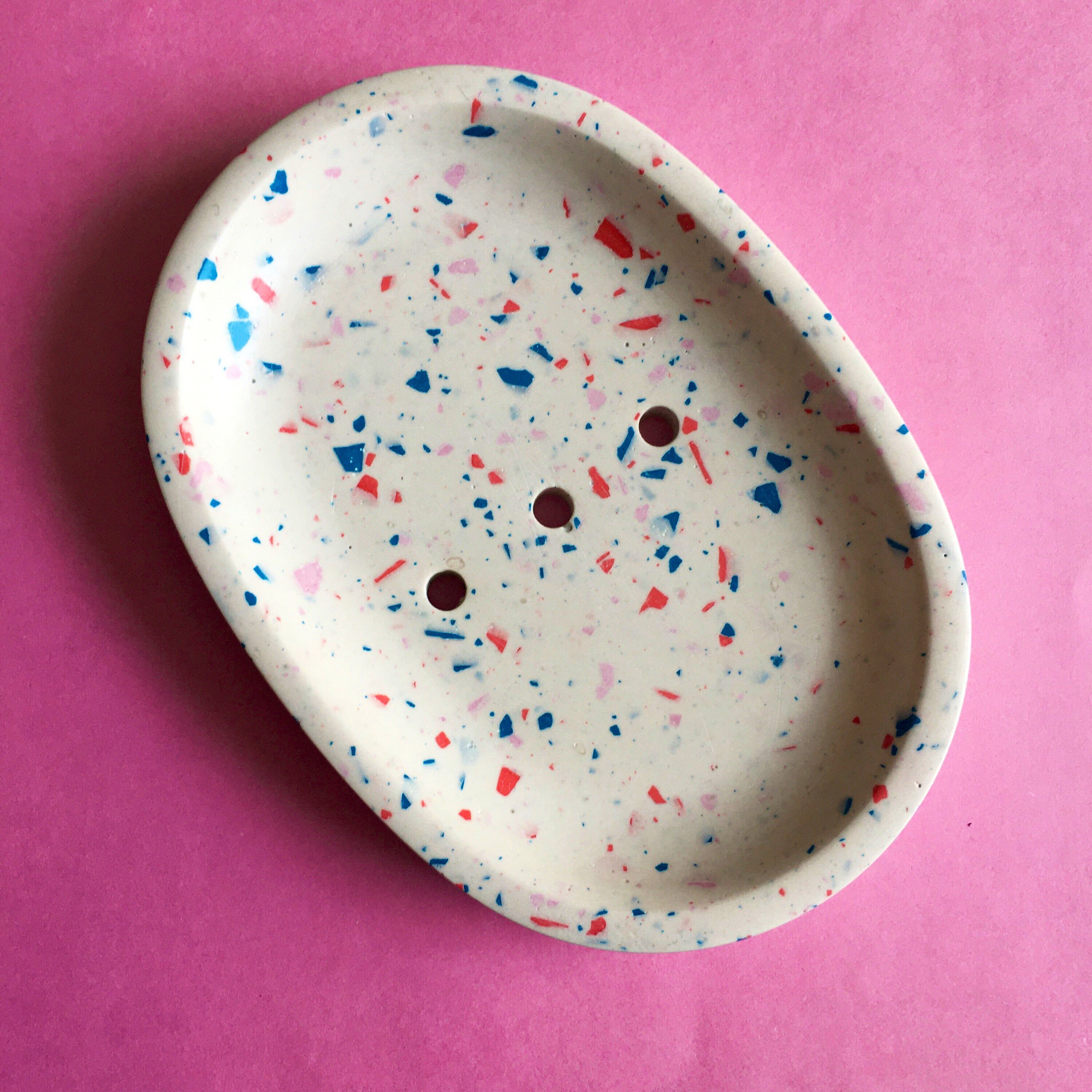 Handmade Soap Dish Terrazzo Jesmonite Soap Dish Etsy