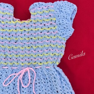 Vestidos tejidos a crochet para niña de 12 años store