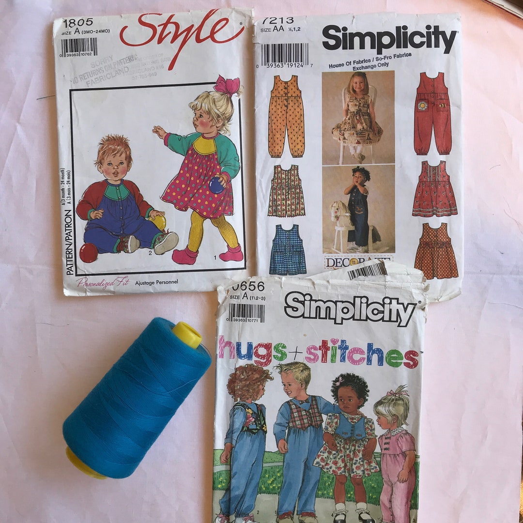 Vintage Sewing Patterns, Set of 3, Style 1805, Simplicity 7213 ...