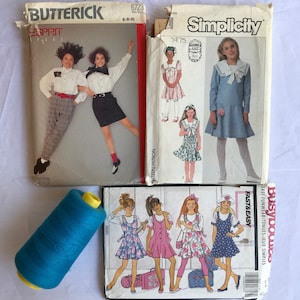 Vintage sewing patterns, set of 3, Butterick 6723, Simplicity 7975, Butterick 6232