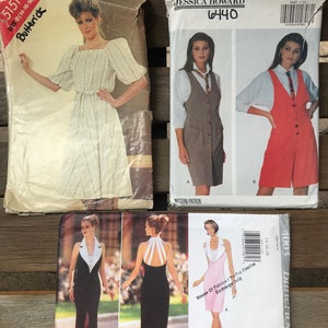 Vintage sewing patterns for women, Butterick 5151, Butterick 6440, Butterick 4003