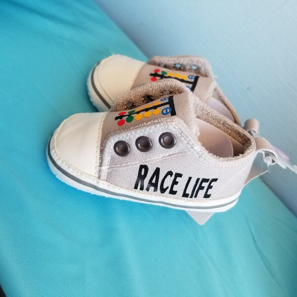 Drag Racing Baby Shoes