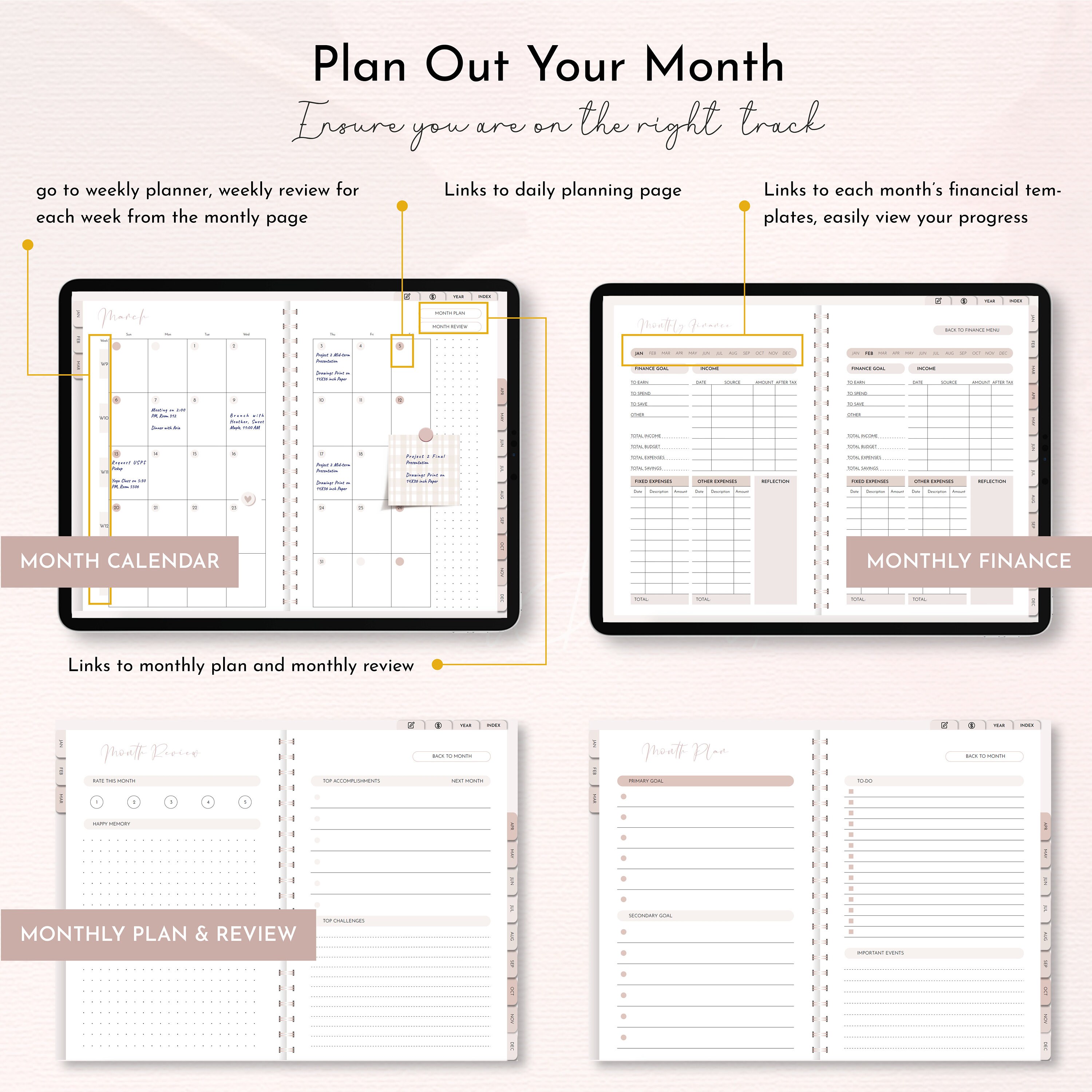 2023 2024 Digital Goodnotes Planner, Notability Planner, iPad Planner ...