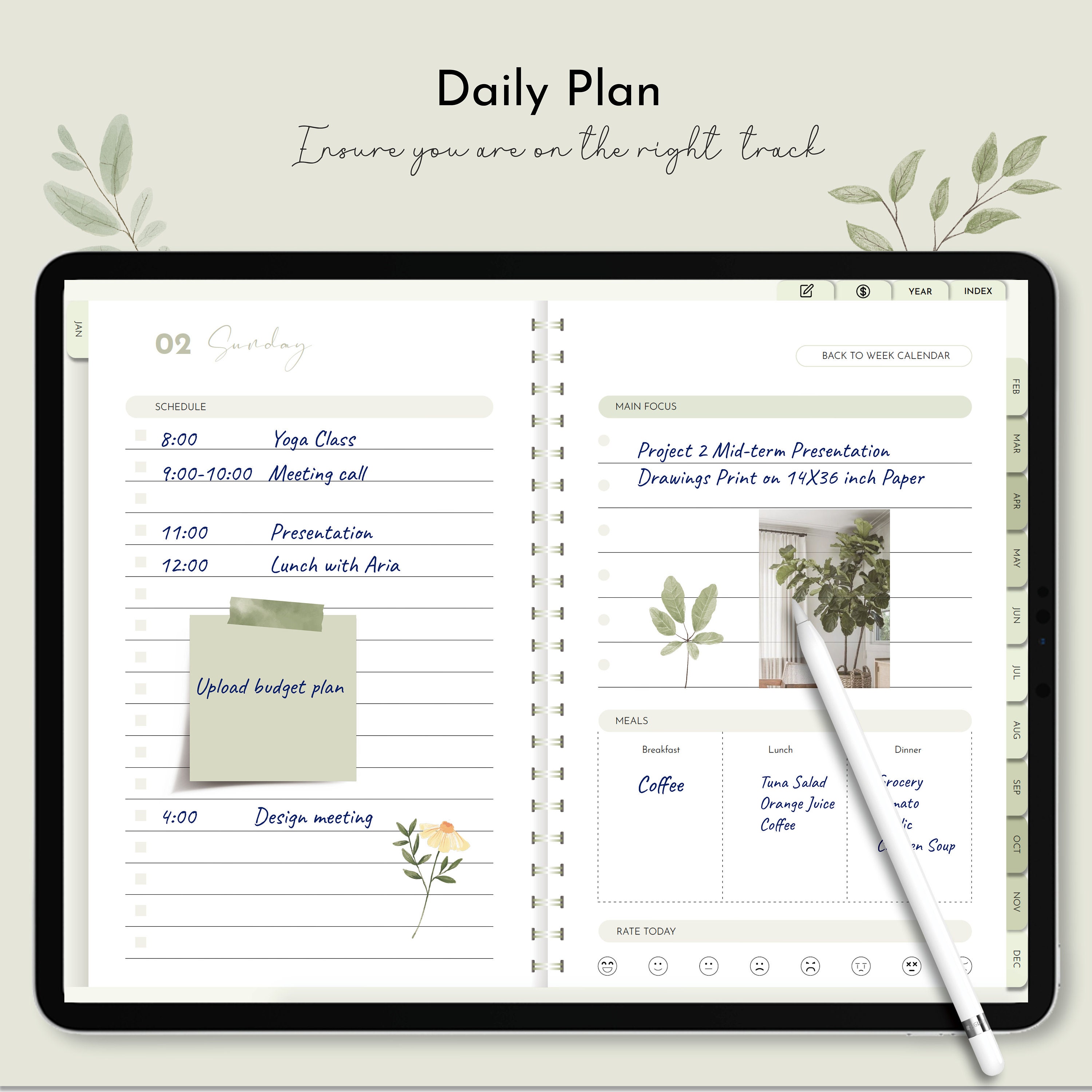 2023 2024 Digital Goodnotes Planner, Notability Planner, iPad Planner ...