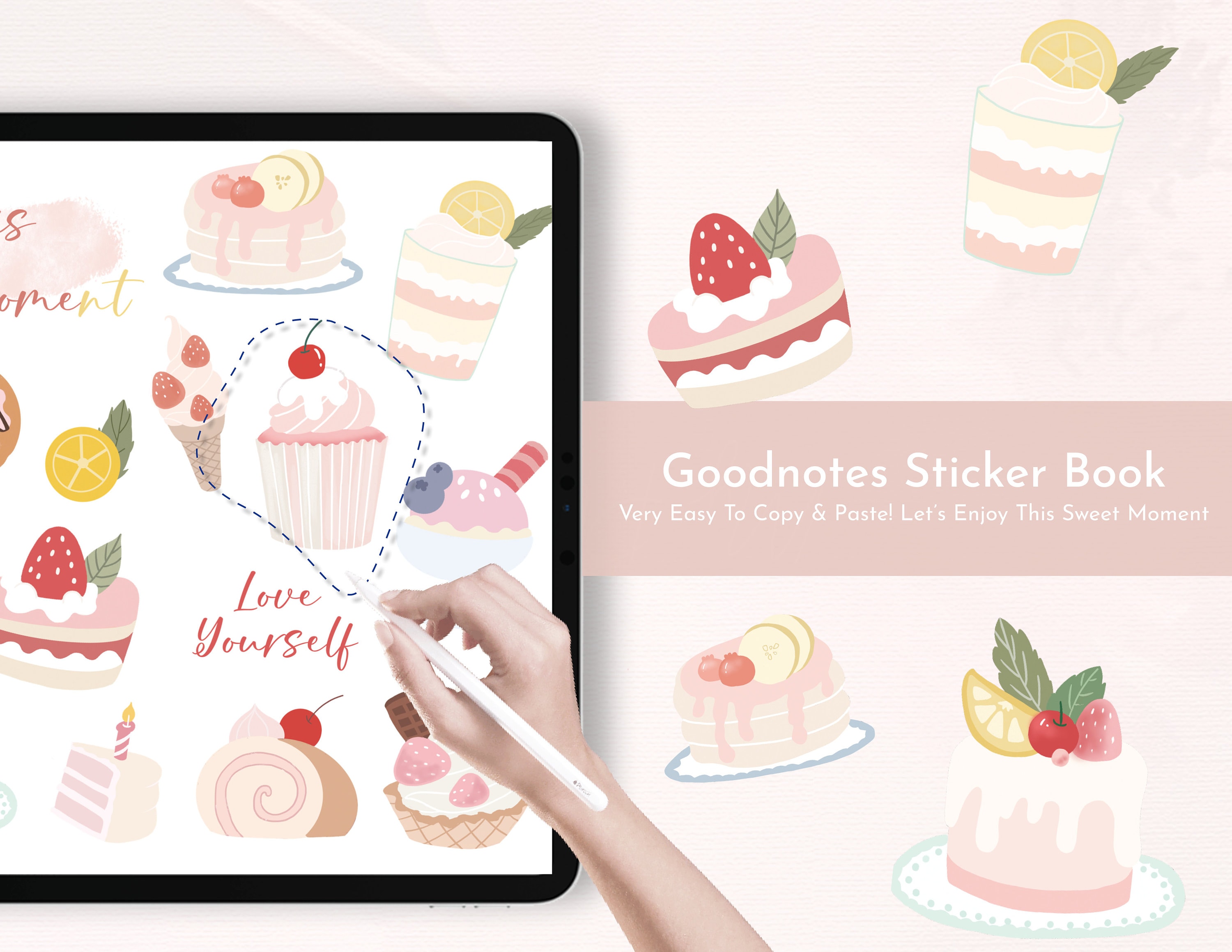 Digital Stickers Cute Goodnotes Sticker Book Sticker PNG for - Etsy