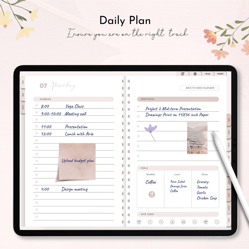 2023 2024 Digital Goodnotes Planner Notability Planner Ipad Etsy