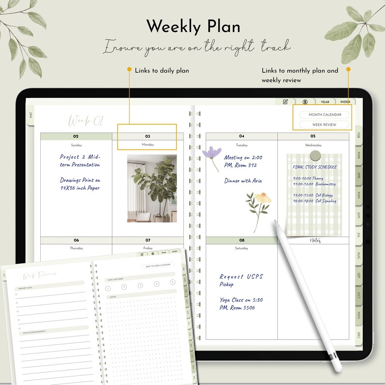 2023 2024 Digital Goodnotes Planner Notability Planner Ipad Etsy