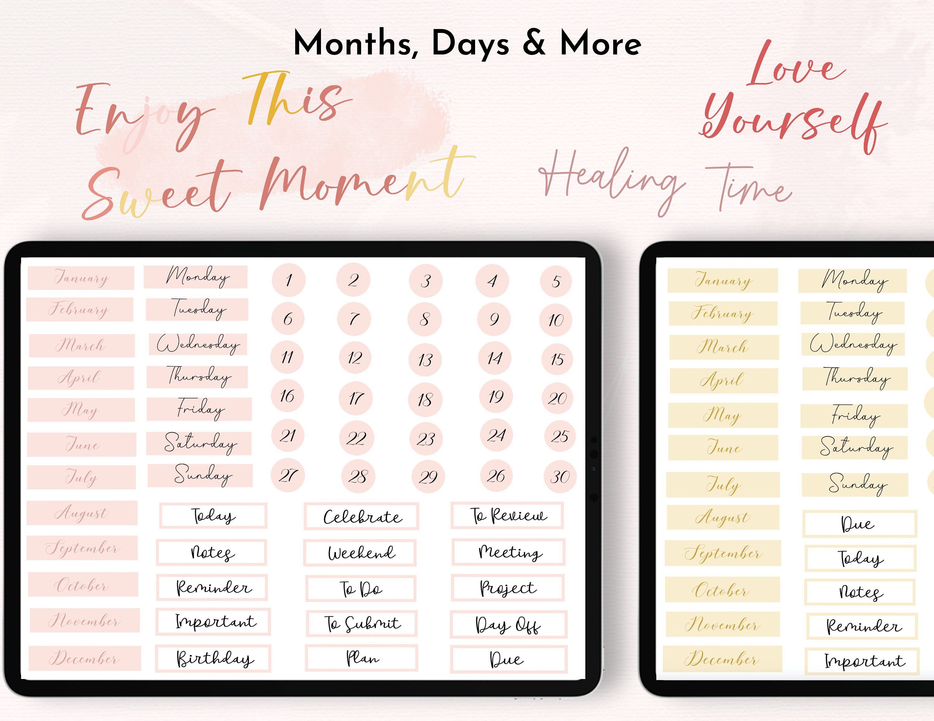 Digital Stickers Cute Goodnotes Sticker Book Sticker PNG for - Etsy