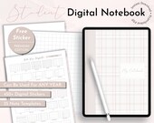 Student Notebook for GoodNotes, Notability Notebook, Hyperlinked Tabs, Digital Notes Template for iPad Notetaking