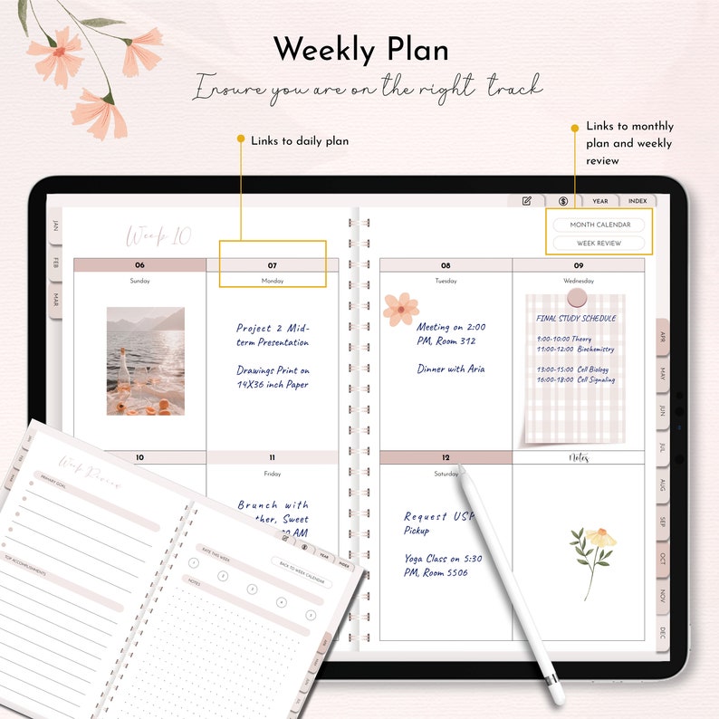2023 2024 Digital Goodnotes Planner Notability Planner Ipad Etsy