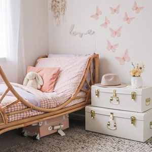 Butterfly Wall Decals - girls room art - wall stickers - watercolour nursery print