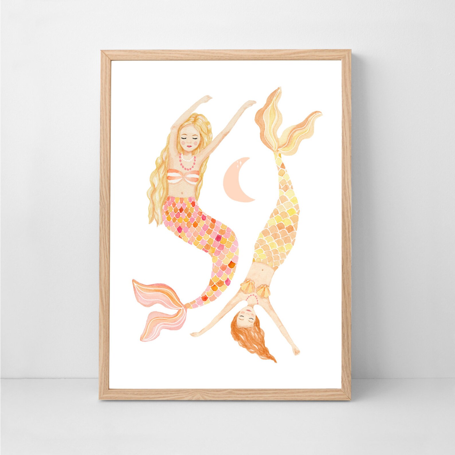 Mermaid Print - Kids Wall Art, Kids Prints, Girls Prints - Etsy