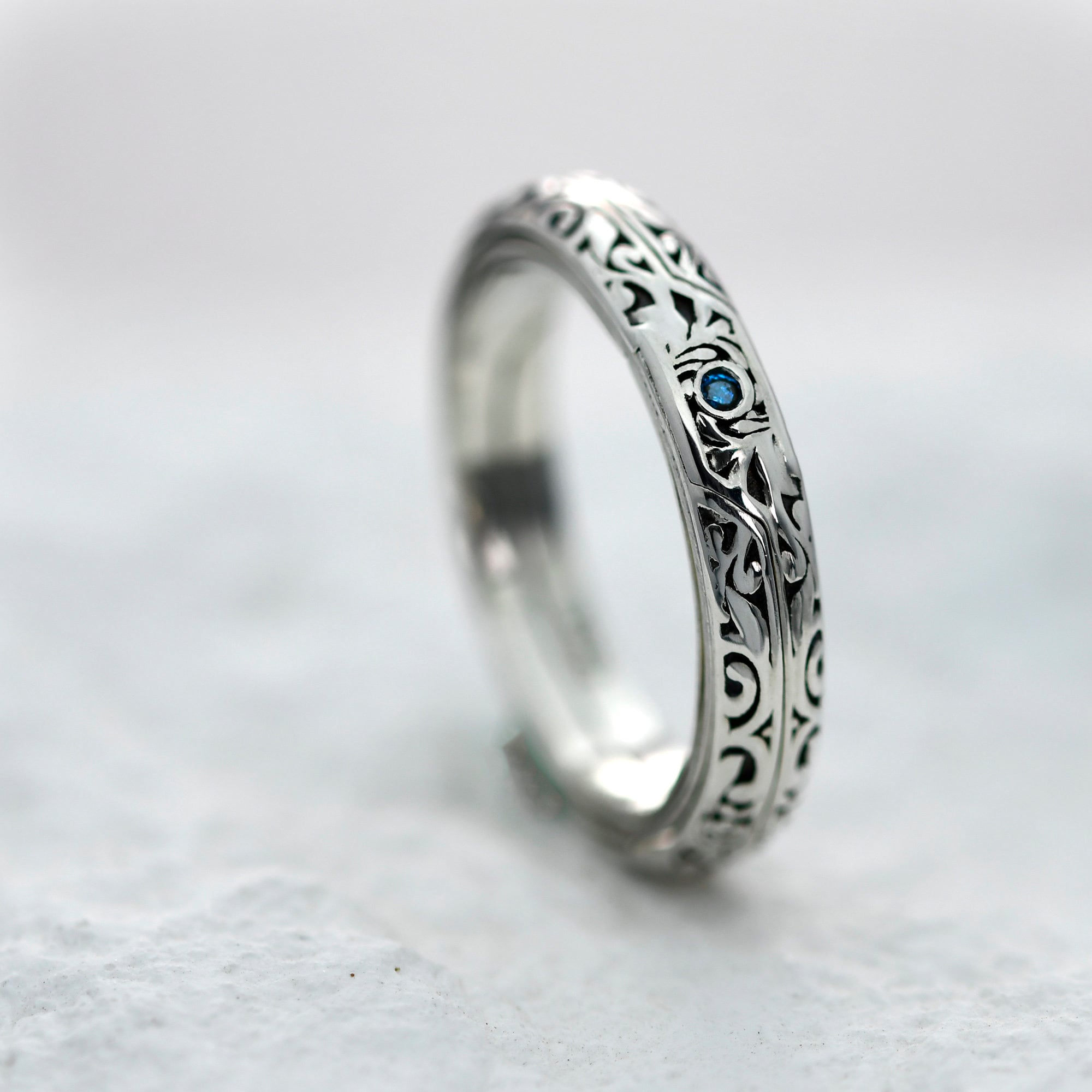 Personalized Birthstone Astronomical Engagement Ring | Unique Vintage Wedding Ring for Men/Women, Couple&#39;s Gift