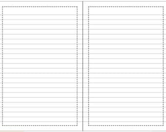 120 pages Lined Paper (DIGITAL DOWNLOAD)