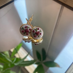 Hand Embroidered Earrings