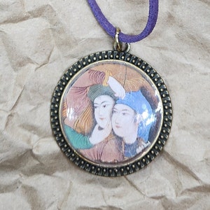Pendant with Persian Lovers