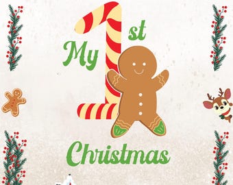 Pacote com 5 pôsteres para registrar os primeiros marcos do bebê — Natal, Páscoa, primeiro aniversário, Halloween e primeiro verão — arquivos digitais para impressão no tamanho 5 x 7 polegadas.