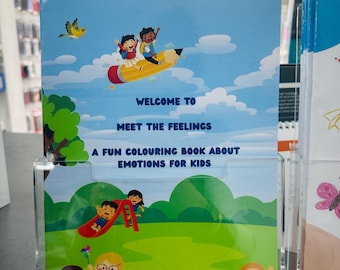Livro de colorir educativo para crianças | Emoções para crianças | Páginas para colorir para bebês | Livro de aprendizagem pré-escolar | Livro de colorir infantil