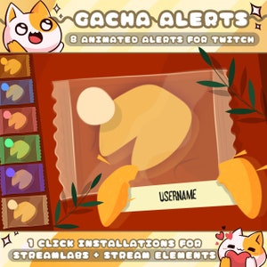 Gacha Cookie Alerts for Twitch Streamers