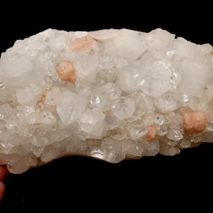 Groot 10,80-inch combinatie exemplaar van apofyliet en stilbiet uit Maharashtra, India, 9,36 pond