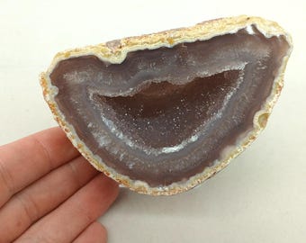 瑪瑙ジオード ターコイズブルー 研磨・染色 | ブラジル産高品質 - Etsy