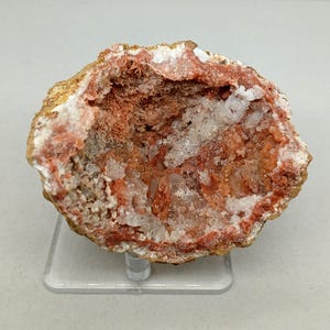 New Find!  Guaranteed Hollow Quartz Red Ring Keokuk Iowa area Geodes, Personally Mined!