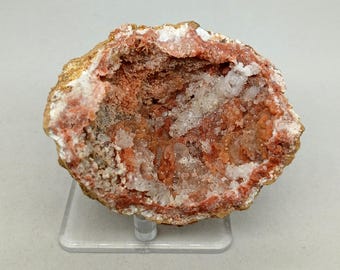 New Find!  Guaranteed Hollow Quartz Red Ring Keokuk Iowa area Geodes, Personally Mined!