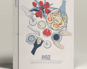 Danish Illustrated A6 Postcard | Hygge II